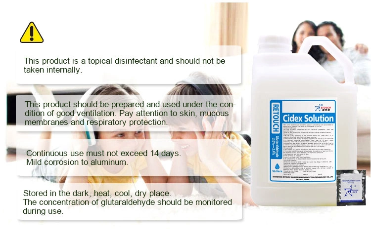 2% Glutaraldehyde Disinfectant for Medical and Surgical Instrument Disinfectant Cidex Solution