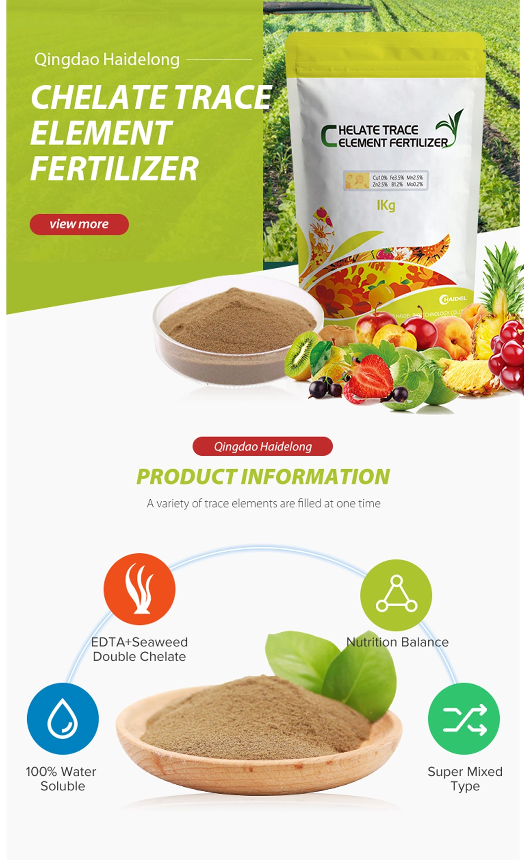 Chelate Trace Element Water Soluble Fertilizer