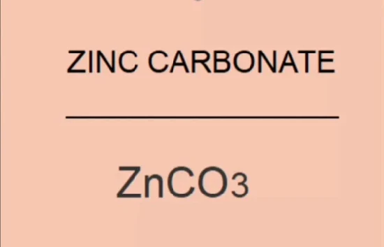 Le caoutchouc Znco3 a utilisé des chaussures de base de carbonate de zinc 57,5 ​​% /additifs alimentaires.