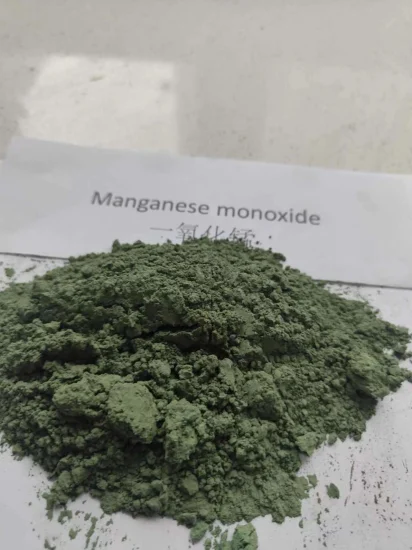 Approvisionnement d'usine Ventes directes Spot Poudre de monoxyde de manganèse Ultra-Fine Haute pureté Poudre verte de gros faisant de l'oxyde de manganèse au lithium Additif d'alimentation de batterie Va